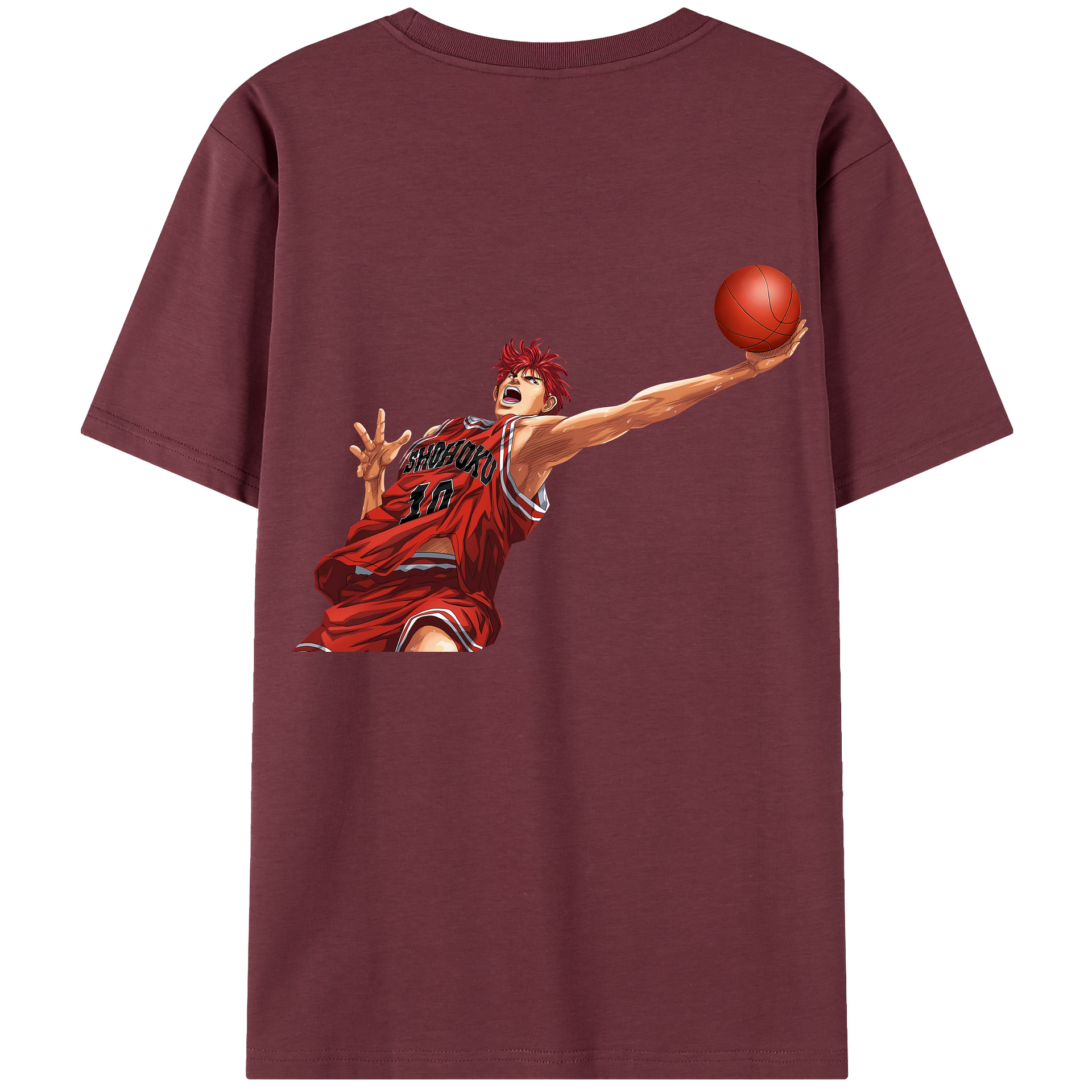 SLAM DUNK／スラムダンク 綿100％半袖Tシャツ（背面プリント）